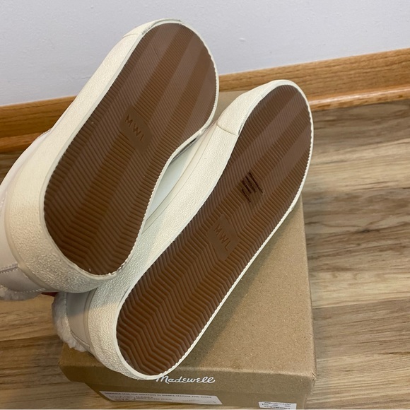 NIB NWT Madewell leather and sherpa sneakers - Picture 6 of 8